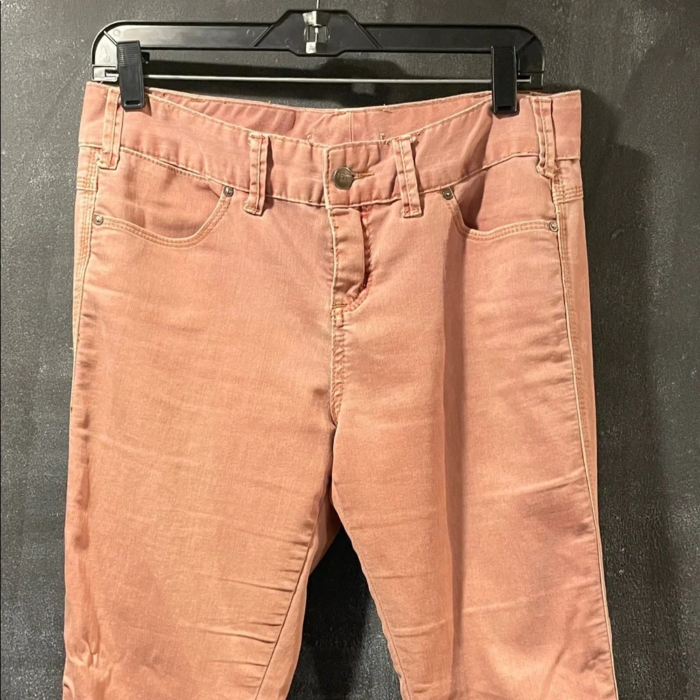 Free People Coral Skinny Jeans | Spring Boho Denim | Cuffed Hem. Tall - Picture 2 of 12
